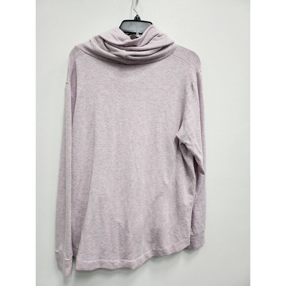 Gap Womens Sweatshirt Size XL Lavender Heather Cowl Neck Long Sleeve Pullover - Picture 7 of 8